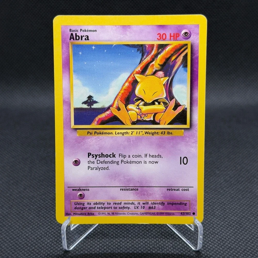 abra pokemon card 1995 151 PokeArtica AI Artwork Custom Card main image 1